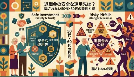 退職金の安全な運用先は？騙されない50代・60代の鉄則と罠
