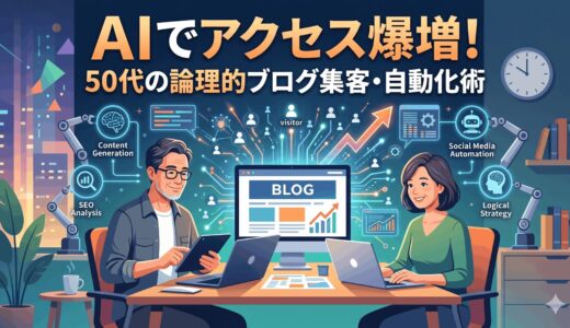 AIでアクセス爆増！50代の論理的ブログ集客・自動化術